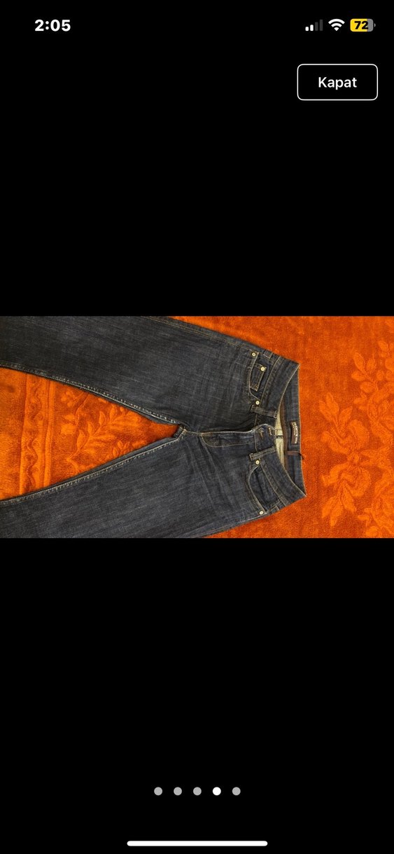 Lacivert düşük bel jean - Görsel 2