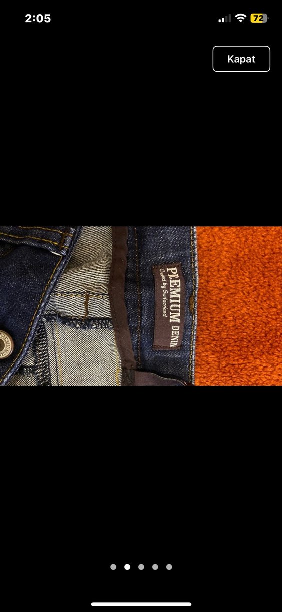 Lacivert düşük bel jean - Görsel 3