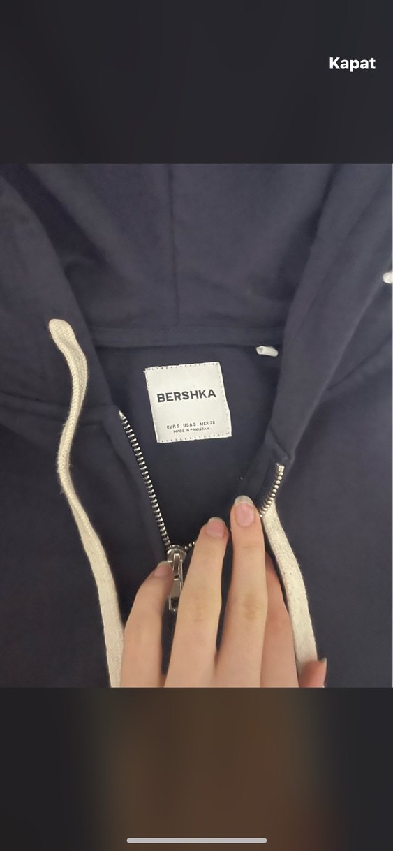 Fermuarlı üste oturan bershka hırka - Görsel 2