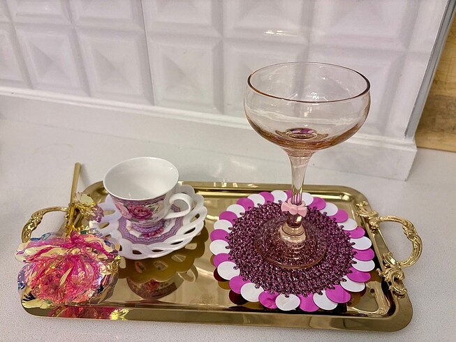 Zara Home Kahve Yanı Pullu Sunum Peçetesi