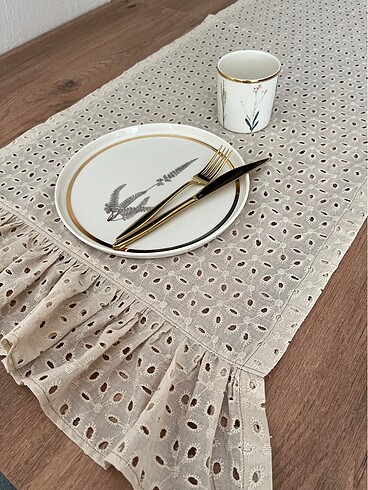 H&M Vintage bej rengi runner