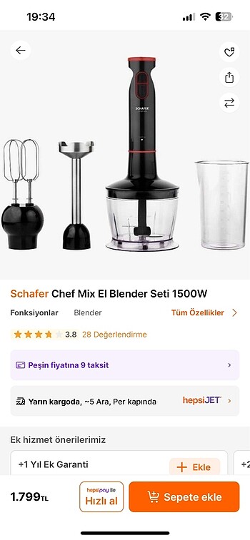 Schafer Schafer blender seti