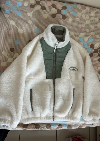 Beyaz Yumuşak Peluş Kadın Ceket - Görsel 7