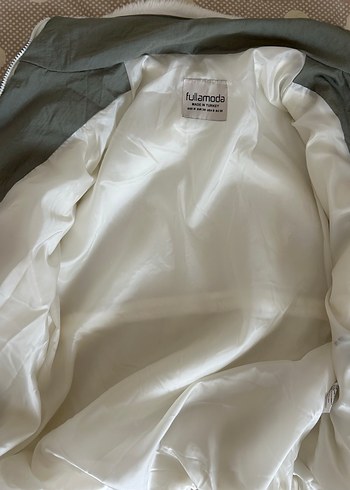 Beyaz Yumuşak Peluş Kadın Ceket - Görsel 6