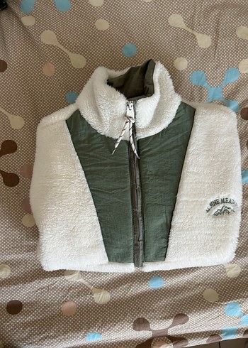 Beyaz Yumuşak Peluş Kadın Ceket - Görsel 3