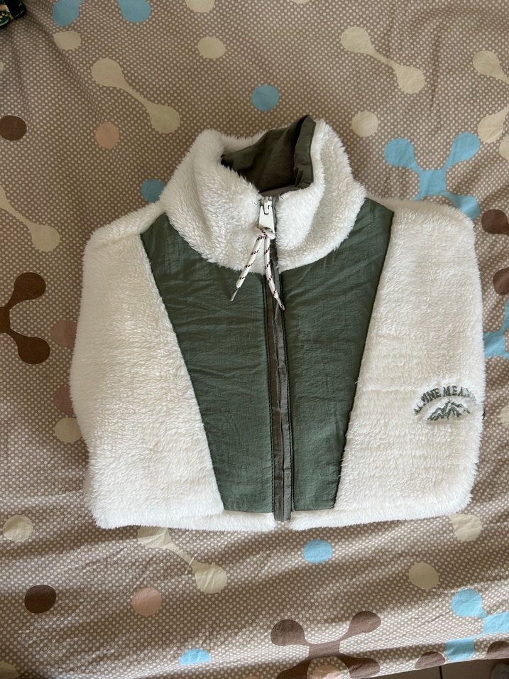 Beyaz Yumuşak Peluş Kadın Ceket - Görsel 3