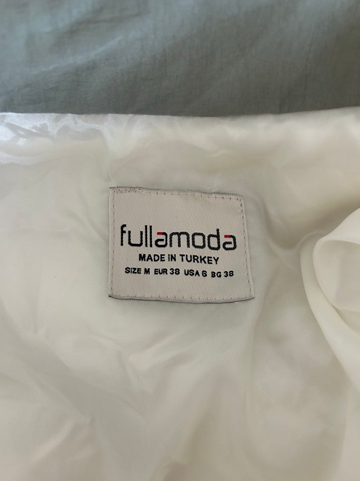 Beyaz Yumuşak Peluş Kadın Ceket - Görsel 4