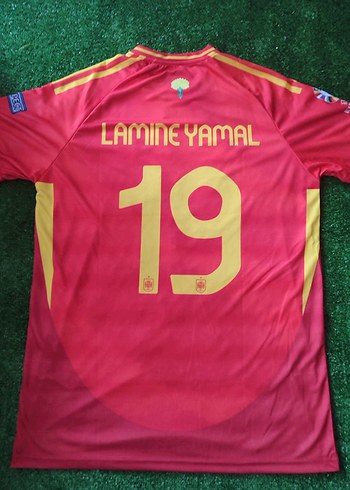 l Beden İspanya EURO 2024 Lamine Yamal 19 Numara Forma
