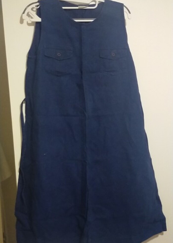 Kot mavi elbise  - Görsel 2