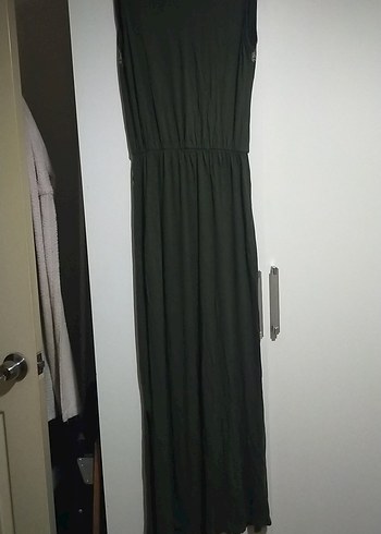 Nakışlı Yeşil Bohem Uzun Elbise - Görsel 7