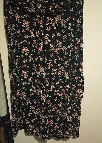Siyah Çiçekli midi tulum - Görsel 3