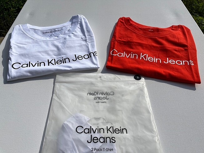 Calvin Klein 2'li Etiketli Kadın Tişört