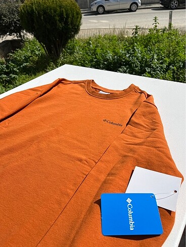 l Beden turuncu Renk Columbia Etiketli Erkek Sweatshirt