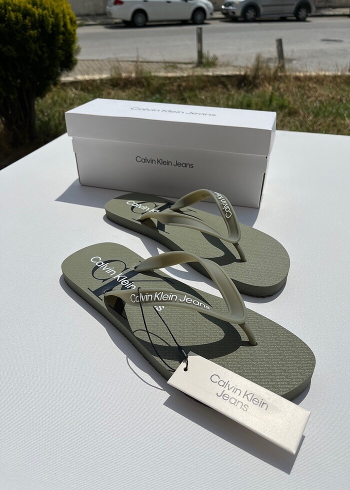 Calvin Klein Etiketli Erkek Terlik - Görsel 5