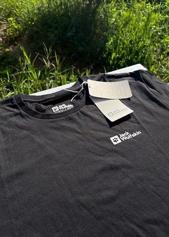Siyah Jack Wolfskin Etiketli Erkek Tişört - Görsel 2