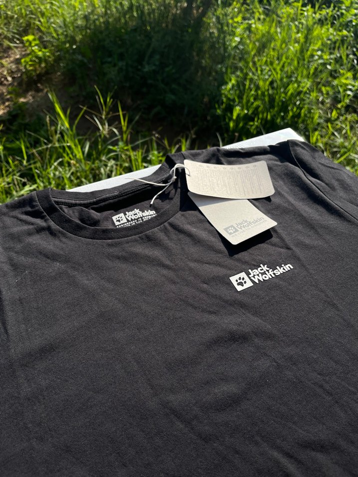 Siyah Jack Wolfskin Etiketli Erkek Tişört - Görsel 2