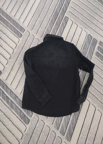 8 Yaş Beden siyah Renk Siyah Erkek Çocuk Denim Ceket