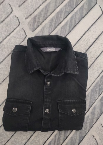 LC Waikiki Siyah Erkek Çocuk Denim Ceket