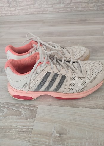 Adidas Kadın Gri-Pembe Bağcıklı Spor Ayakkabı
