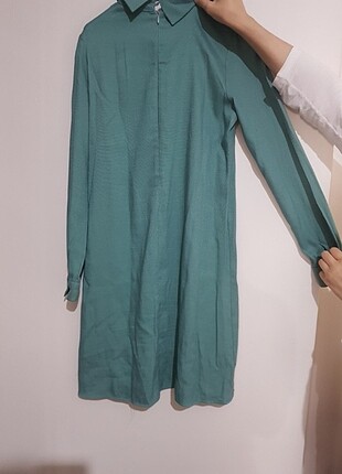 38 Beden turkuaz Renk Mint yeşili nakış detaylı gömlek tunik 