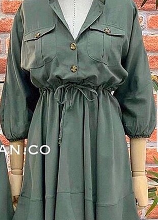Mango Haki yeşil günlük elbise / tunik