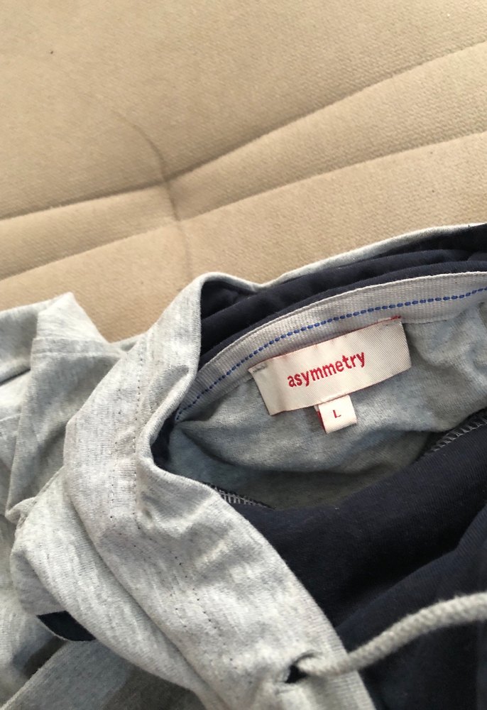 Gri Uzun Kollu Hamile Bluzu - Görsel 3