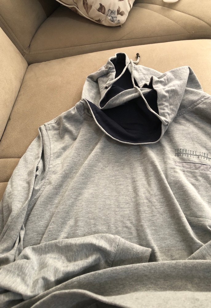 Gri Uzun Kollu Hamile Bluzu - Görsel 2