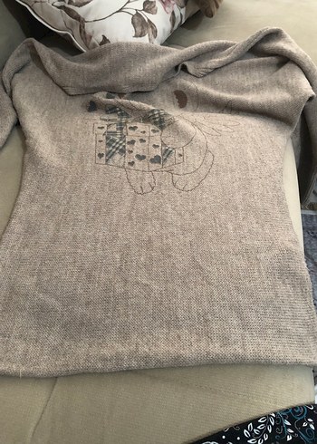 Nakışlı Triko Hamile Tişörtü - Görsel 3