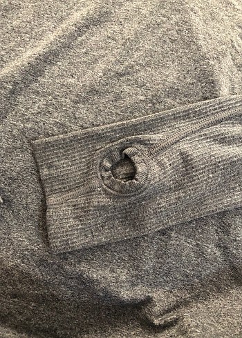 Gri Uzun Kollu Hamile Kıyafeti - Görsel 2