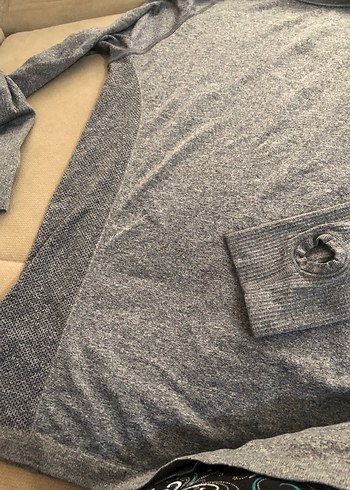 Gri Uzun Kollu Hamile Kıyafeti - Görsel 4