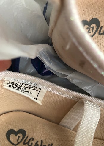 Kız Çocuk Beyaz Fiyonklu Babet - Görsel 3