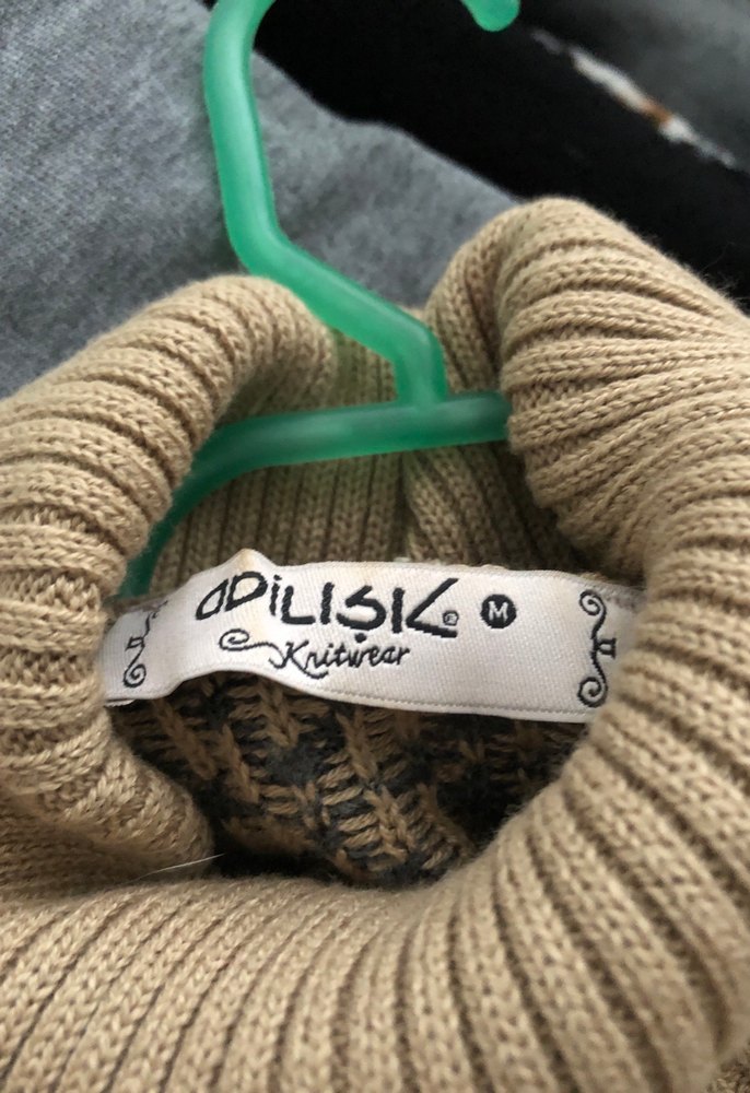 Bohem Tarzı Boğazlı Kısa Kollu Örgü Elbise - Görsel 4