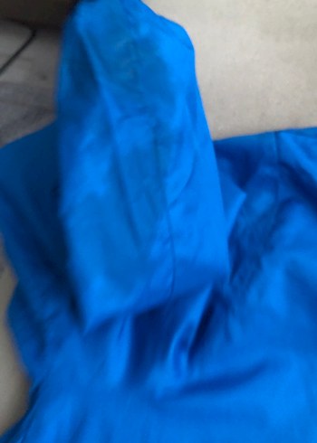 Mavi Fermuarlı Erkek Kapüşonlu Yağmurluk - Görsel 3