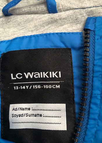 Mavi Fermuarlı Erkek Kapüşonlu Yağmurluk - Görsel 2