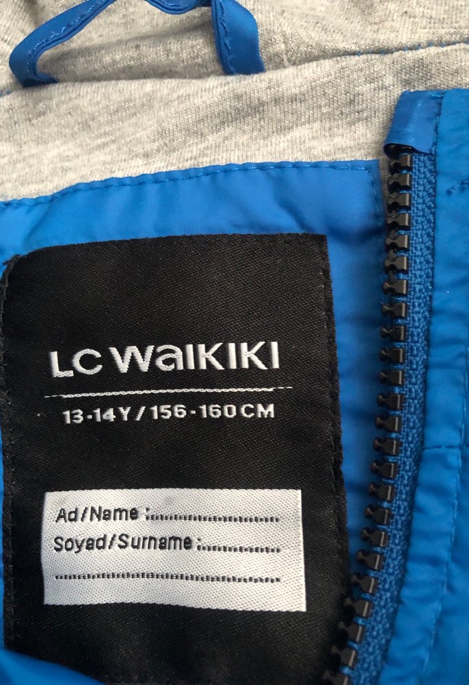 Mavi Fermuarlı Erkek Kapüşonlu Yağmurluk - Görsel 2