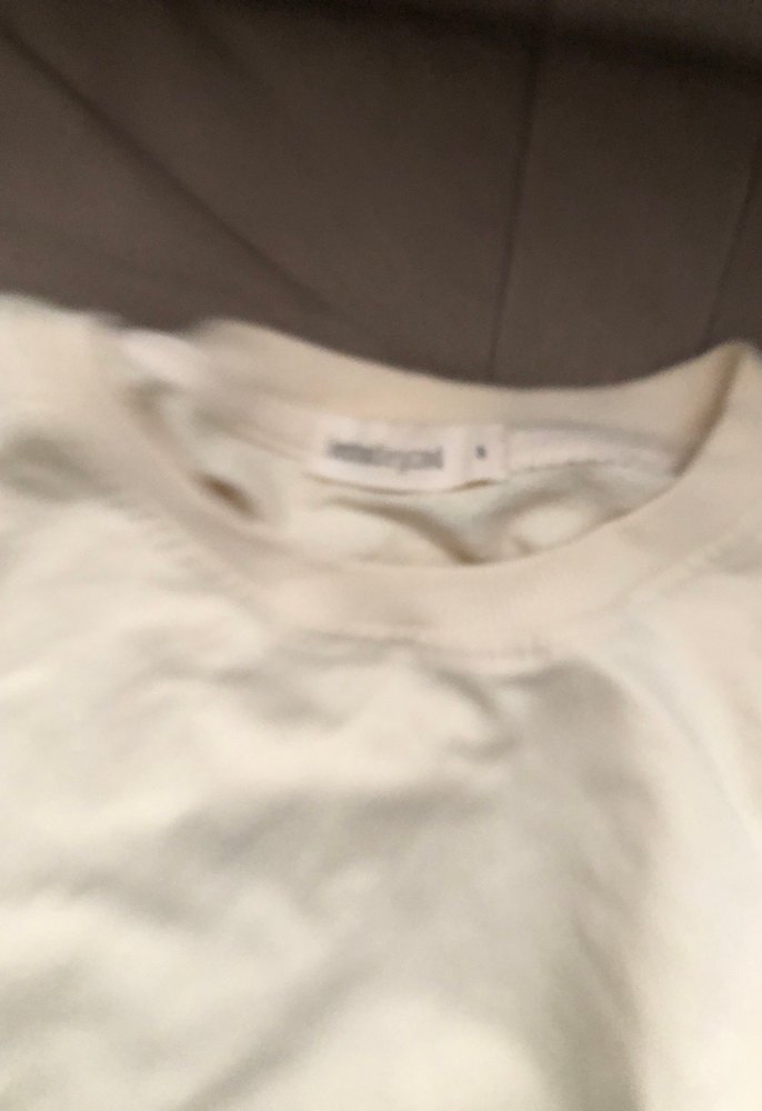 Beyaz Oversize Kadın Sweatshirt - Görsel 2