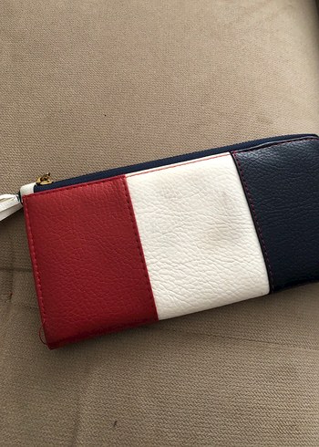 Dikişli Çok Renkli Deri Kadın Cüzdan - Görsel 2