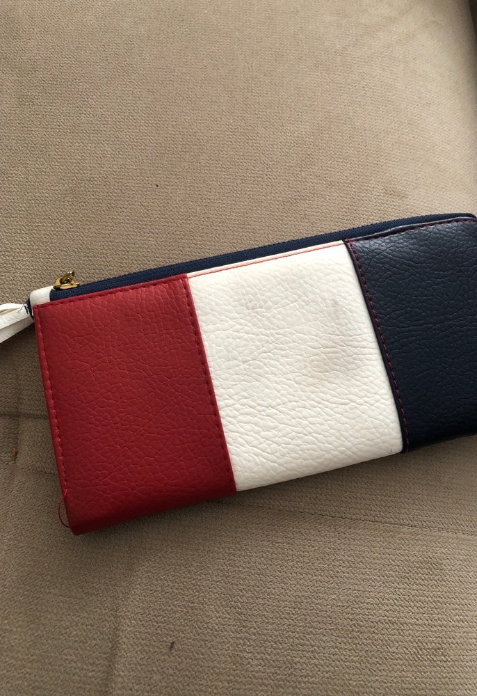 Dikişli Çok Renkli Deri Kadın Cüzdan - Görsel 2