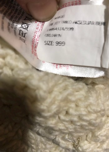 Örgü Kadın Bere Beyaz - Görsel 2