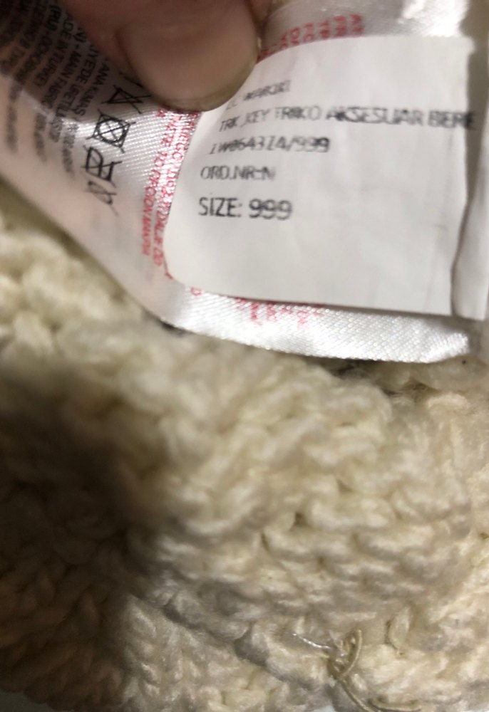 Örgü Kadın Bere Beyaz - Görsel 2