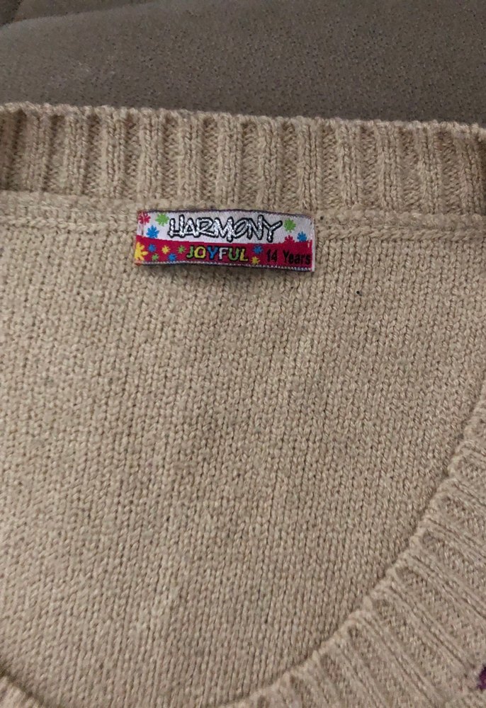 Renkli Örgü Kadın Süveter, Kolsuz, Bohem - Görsel 4