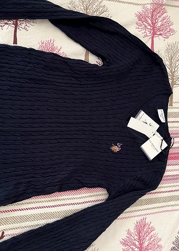 U.S Polo Assn. us polo assn Mavi Triko Boğazlı Kadın Kazak