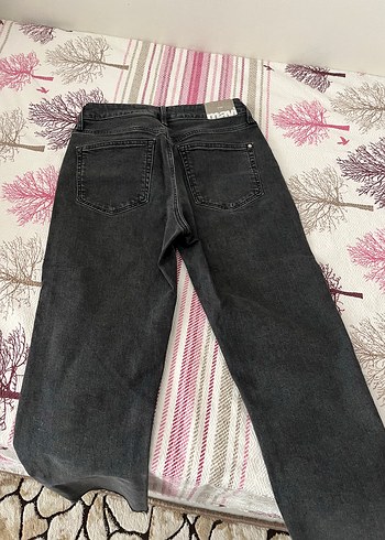 27 Beden Gri Regular Fit Midi Kadın Kot Pantolon