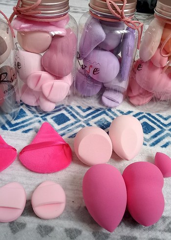 Pastel Pembe Makyaj Süngeri Seti - Görsel 2