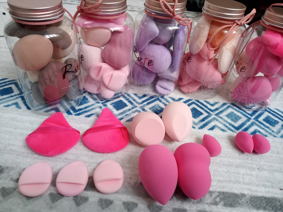 Pastel Pembe Makyaj Süngeri Seti - Görsel 2
