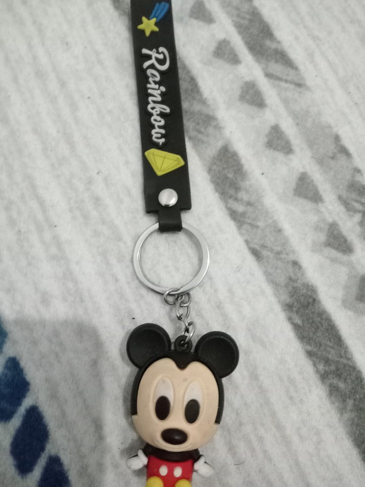 Renkli Püsküllü Rock Punk Anahtarlık - Görsel 3