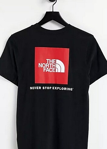 North Face Baskılı Siyah Oversize T-shirt 