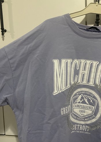 LC Waikiki Zincir Detaylı Gri Michigan Baskılı Sweatshirt