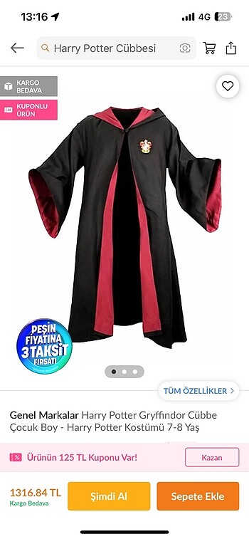 Diğer Harry Potter Cübbe
