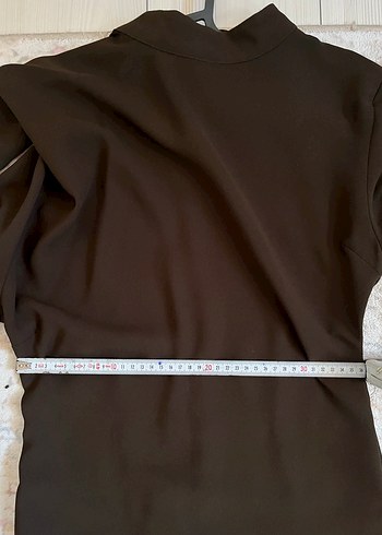 s Beden Vakro Şal Detaylı Uzun Kollu Dökümlü Uzun Elbise